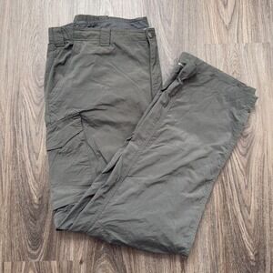 Columbia Men's Convertible Cargo Pants Size 42x34 Olive Green Hiking Outdoor